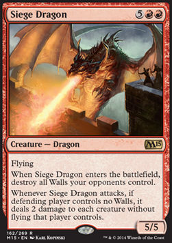 Belagerungsdrache M15-162 Rare Excellent Deutsch Foil