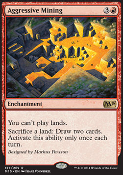 Raubbau M15-127 Rare Played Englisch Foil