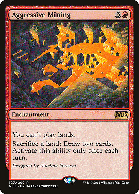 Raubbau M15-127 Rare Played Englisch Foil