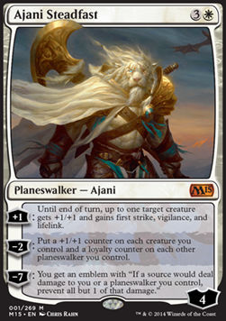 Ajani der Standhafte M15-1 Mythic Played Englisch