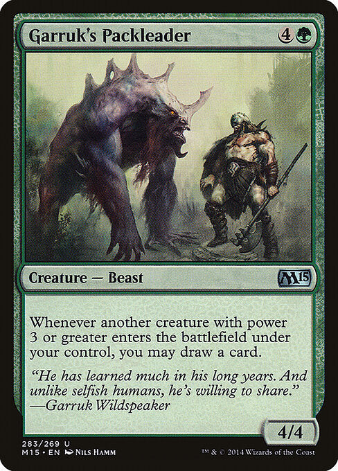Garruk's Packleader M15-283 Uncommon Good Englisch