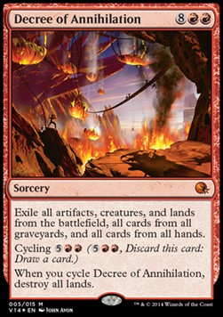 Decree of Annihilation V14-5 Mythic Excellent Englisch Foil