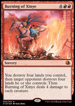 Burning of Xinye V14-02 Mythic Excellent Englisch Foil