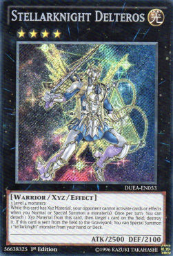 Wandelsternritter Delteros (V.1) DUEA-053 Secret Rare Excellent Deutsch 1. Auflage