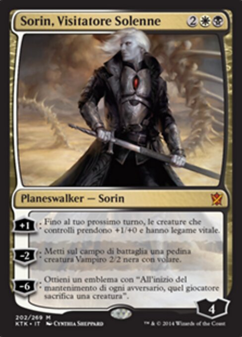 Sorin, Solemn Visitor KTK-202 Mythic Light Played Italienisch