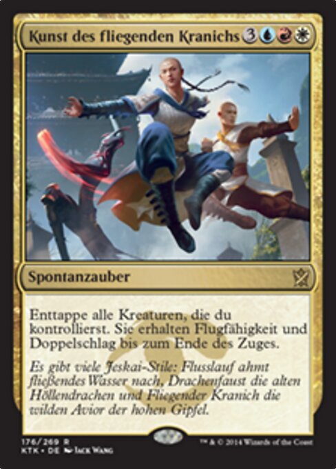Kunst des fliegenden Kranichs KTK-176 Rare Excellent Deutsch