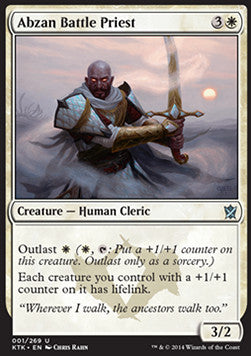 Abzan-Kampfpriester KTK-1 Uncommon Excellent Deutsch Foil