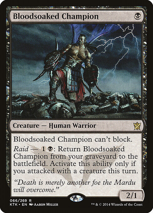 Bloodsoaked Champion KTK-66 Rare Excellent Englisch