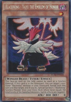 Schwarzflügel - Vayu das Symbol der Ehre LC5D-118 Secret Rare Excellent Deutsch 1. Auflage