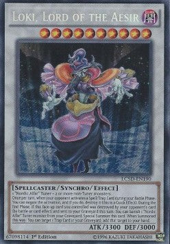 Loki, Herr der Asen LC5D-DE190 Secret Rare Excellent Deutsch 1. Auflage