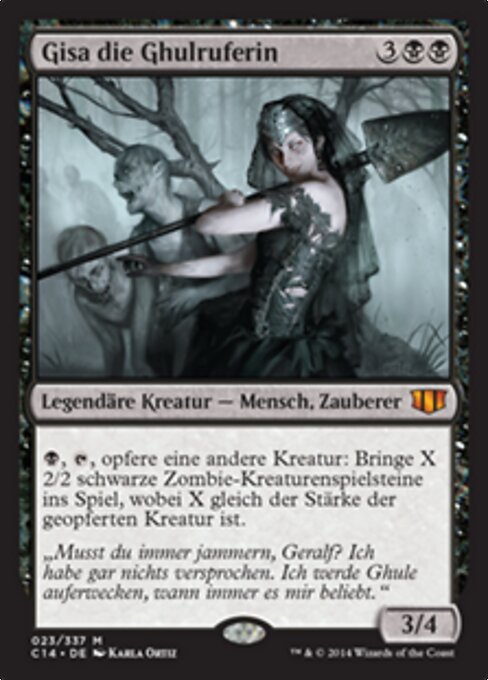 Gisa die Ghulruferin C14-23 Mythic Good Deutsch