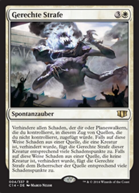 Gerechte Strafe C14-4 Rare Good Deutsch