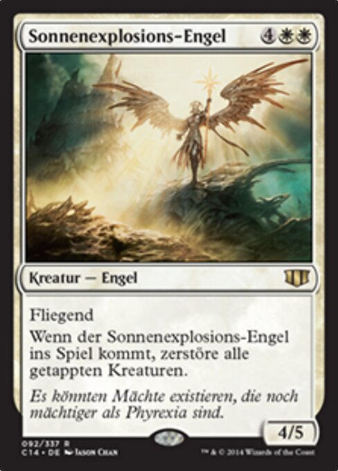 Sonnenexplosions-Engel C14-92 Rare Near Mint Deutsch