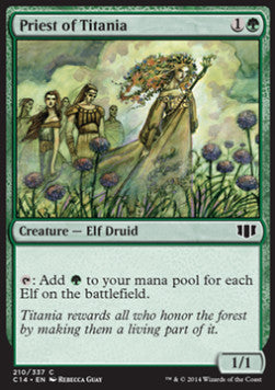 Priest of Titania C14-210 Common Excellent Englisch