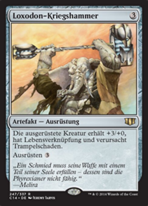 Loxodon-Kriegshammer C14-247 Rare Light Played Deutsch