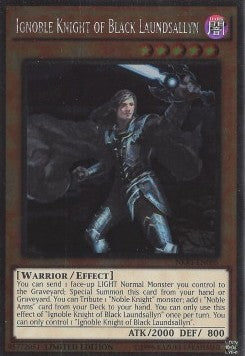 Ignoble Knight of Black Laundsallyn NKRT-005 Platinum Rare Excellent Englisch