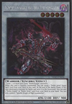 Ignoble Knight of High Laundsallyn NKRT-036 Platinum Rare Excellent Englisch