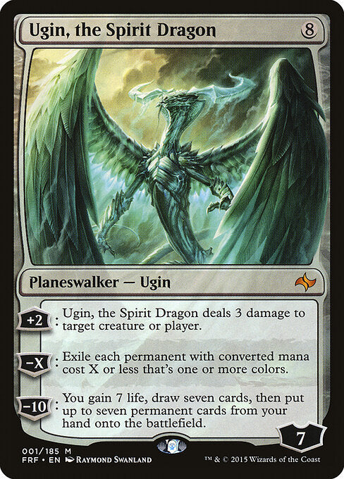 Ugin, the Spirit Dragon FRF-1 Mythic Light Played Englisch