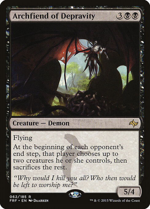 Archfiend of Depravity FRF-62 Rare Good Englisch