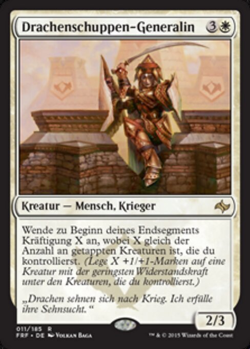 Drachenschuppen-Generalin FRF-11 Rare Near Mint Deutsch