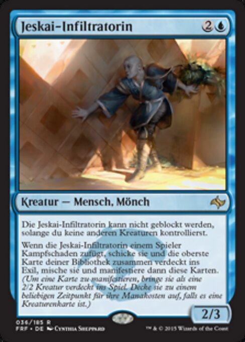 Jeskai-Infiltratorin FRF-36 Rare Excellent Deutsch