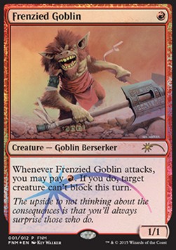 Wildgewordener Goblin FNM- Rare Good Deutsch Foil