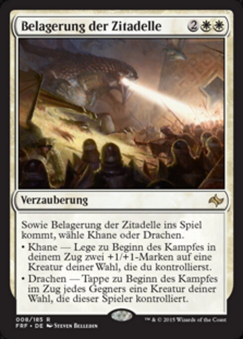 Belagerung der Zitadelle FRF-8 Rare Excellent Deutsch