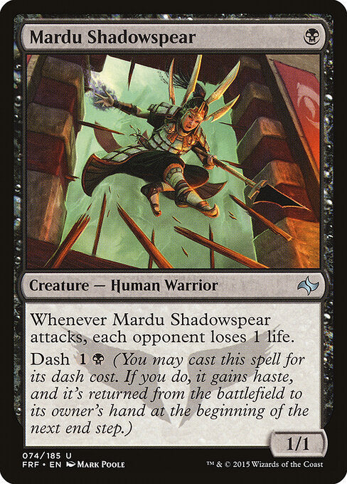 Mardu Shadowspear FRF-74 Uncommon Good Englisch Foil