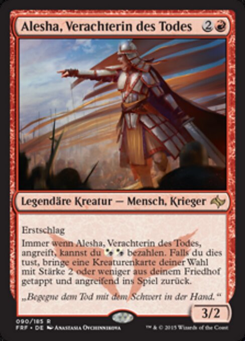 Alesha, Verachterin des Todes FRF-90 Rare Excellent Deutsch