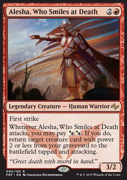 Alesha, Verachterin des Todes FRF-90 Rare Light Played Englisch