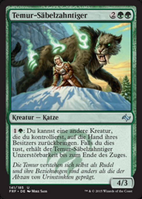 Temur-Säbelzahntiger FRF-141 Uncommon Excellent Deutsch