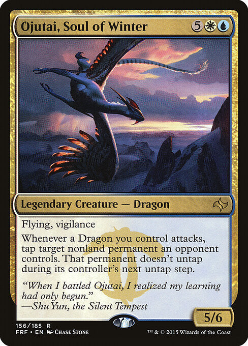 Ojutai, Soul of Winter FRF-156 Rare Light Played Englisch