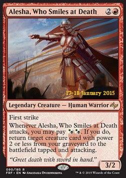 Alesha, Verachterin des Todes PFRF-90 Rare Good Deutsch Foil