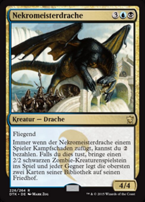 Nekromeisterdrache DTK-226 Rare Near Mint Deutsch