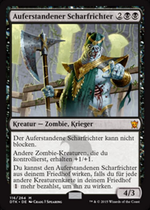 Auferstandener Scharfrichter DTK-116 Mythic Good Deutsch