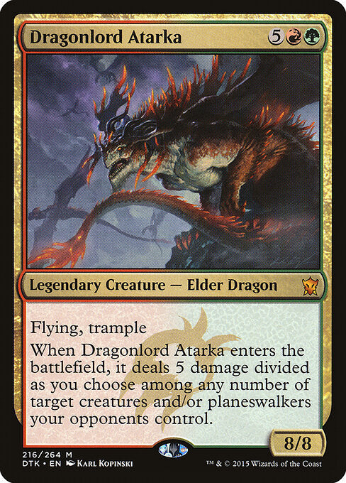 Drachenfürstin Atarka DTK-216 Mythic Good Englisch