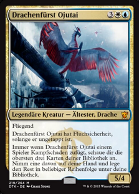 Drachenfürst Ojutai DTK-219 Mythic Good Deutsch