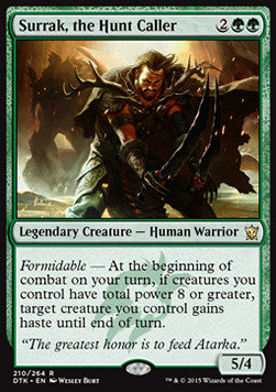 Surrak, the Hunt Caller DTK-210 Rare Excellent Englisch Foil