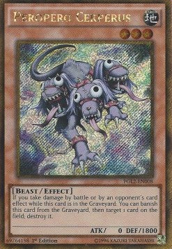 Peropero Cerperus PGL2-DE008 Gold Secret Rare Excellent Deutsch 1. Auflage