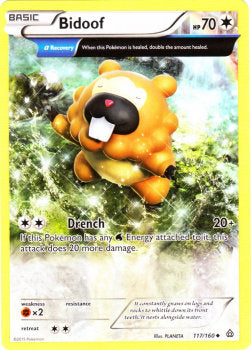 Bidoof PRC-117 Uncommon Poor Englisch