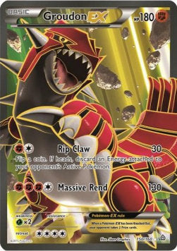 Groudon EX PRC-150 Ultra Rare Light Played Deutsch