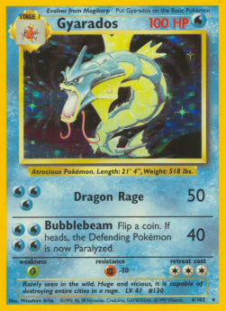 Garados BS-6 Holo Rare Light Played Deutsch