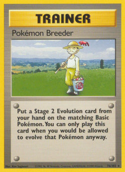 Pokémon-Züchter BS-76 Rare Poor Deutsch