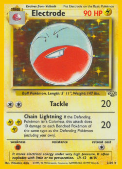 Electrode JU-2 Holo Rare Light Played Englisch