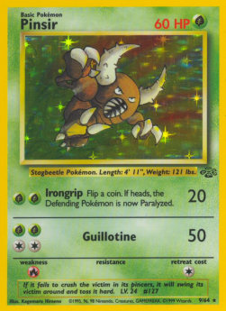 Pinsir JU-9 Holo Rare Poor Deutsch