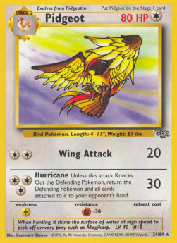 Pidgeot JU-24 Rare Light Played Englisch