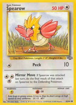 Spearow JU-62 Common Light Played Englisch