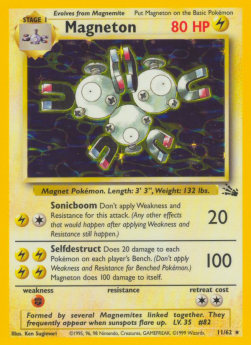 Magneton FO-11 Holo Rare Poor Deutsch 1. Auflage