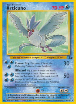 Articuno FO-17 Rare Good Englisch