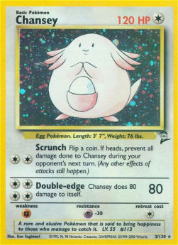 Chansey B2-3 Holo Rare Poor Englisch